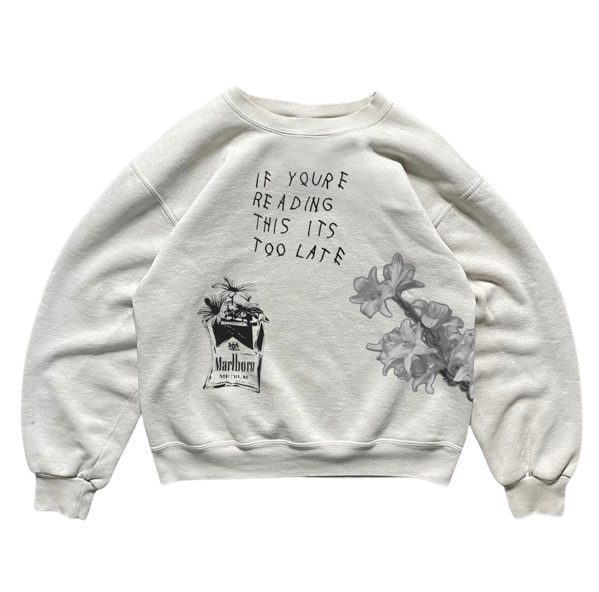 “flowered habits” Archive Heavy Weight Sweatshirt