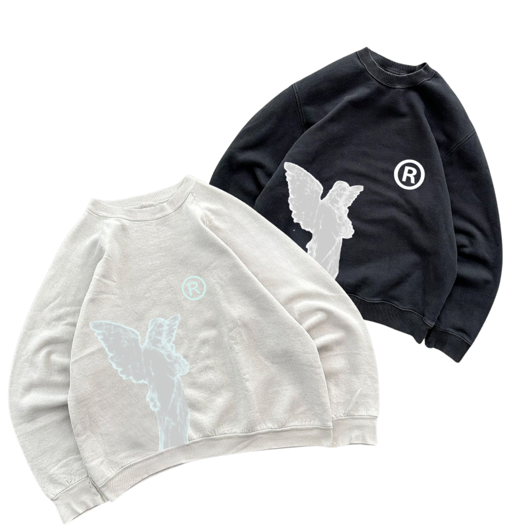 Hiddn Angel Oversized Luxury Crew Neck