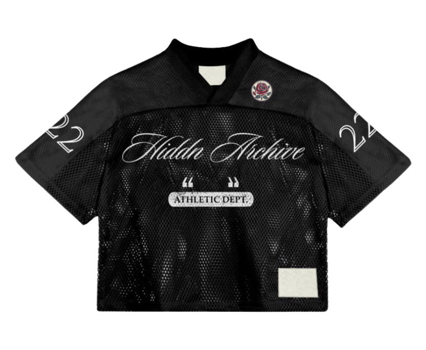 Hiddn Archive Cropped Varsity Jersey