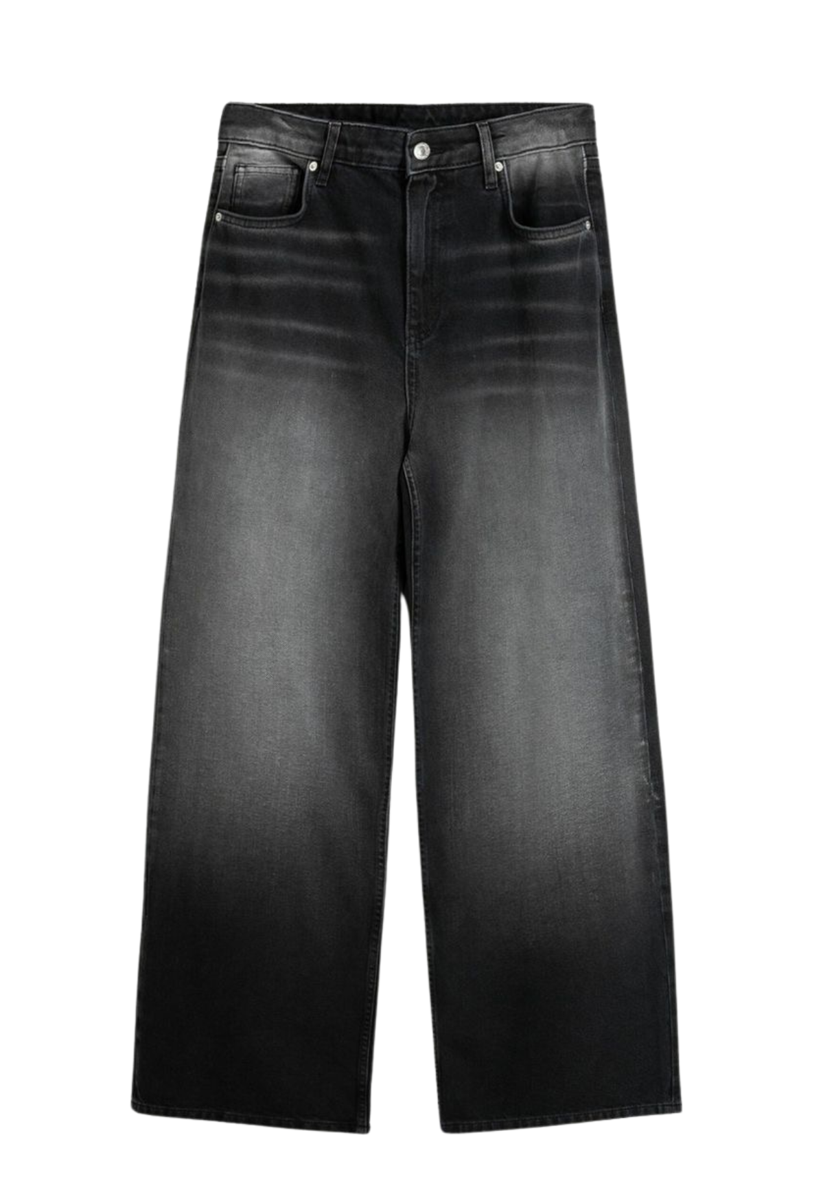 hiddn black baggy washed jeans