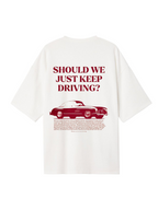 "Driving" Red Aesthetic Graphic Tee