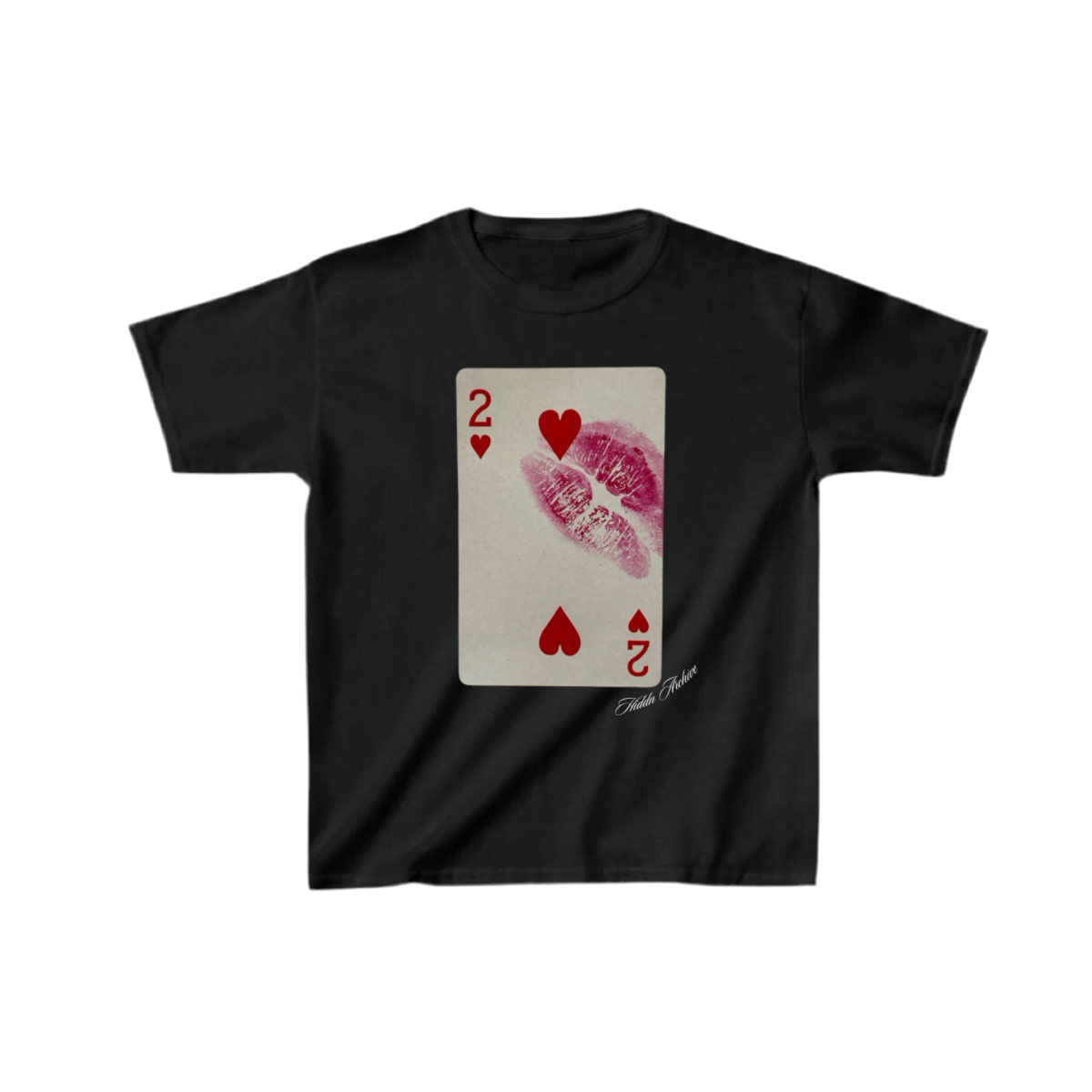 “Kiss Playing Card” Hiddn Baby Tee