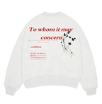 “To whom” Grey Sweater