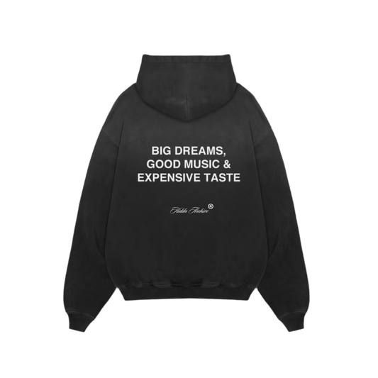 “Big Dreams” Black Fade Hiddn Hoodie