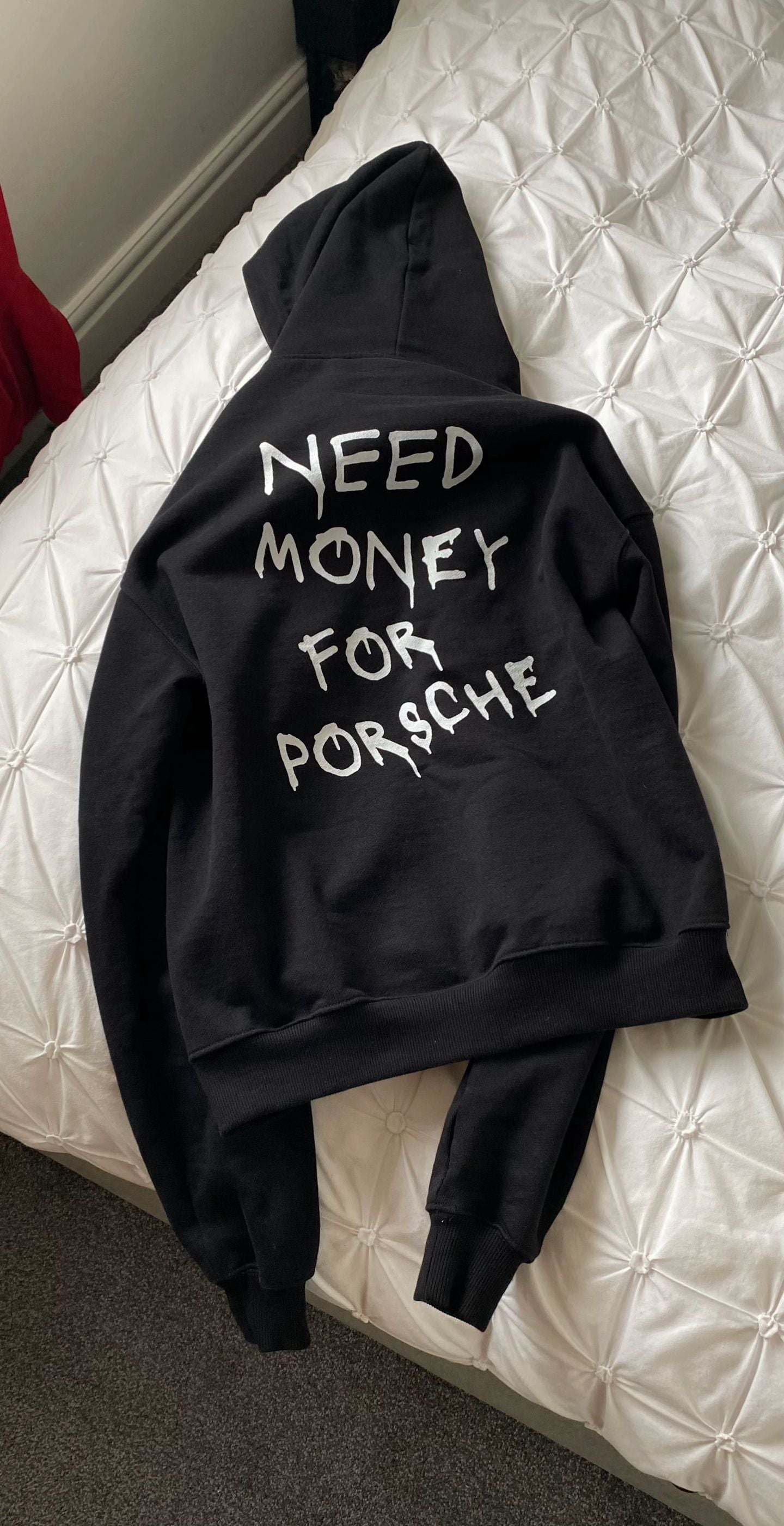 Hiddn “Need money for Porsche” Heavy Weight Hoodie