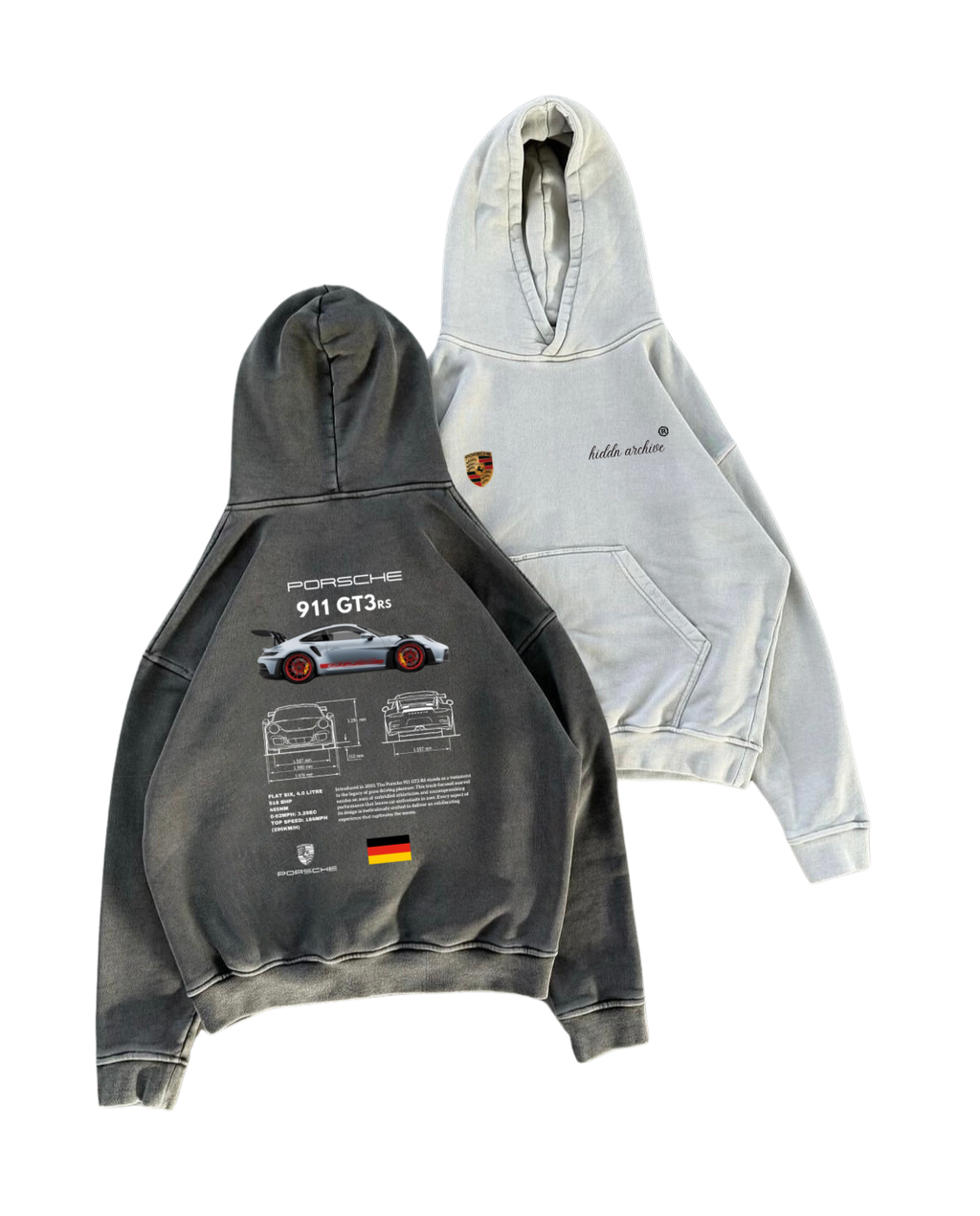 “Porsche Industry” Hiddn Heavy Weight Hoodie
