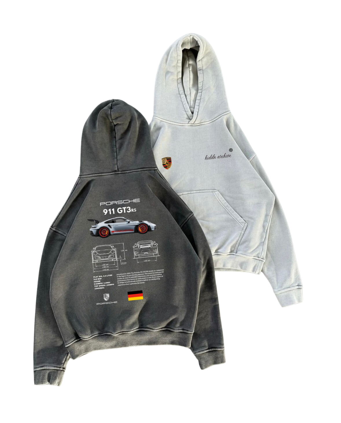 “Porsche Industry” Hiddn Heavy Weight Hoodie