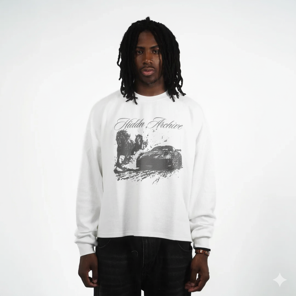 Hiddn “Horse power” Long sleeve tee