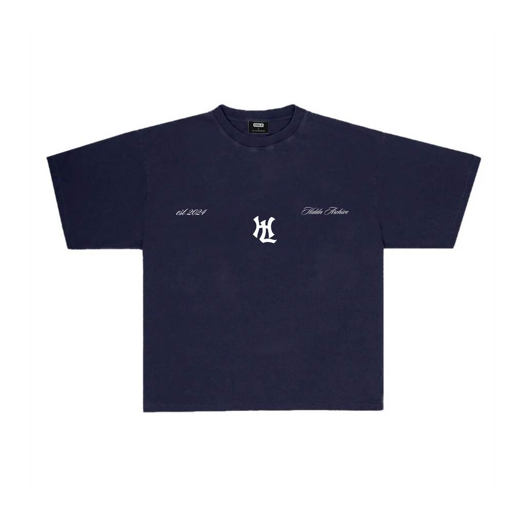 Yankees “Hiddn Love” Blue Tee