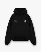 “Send me your playlist” Boxy Black Hiddn Hoodie