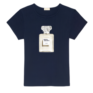 Hiddn Scent Baby Tee Navy blue