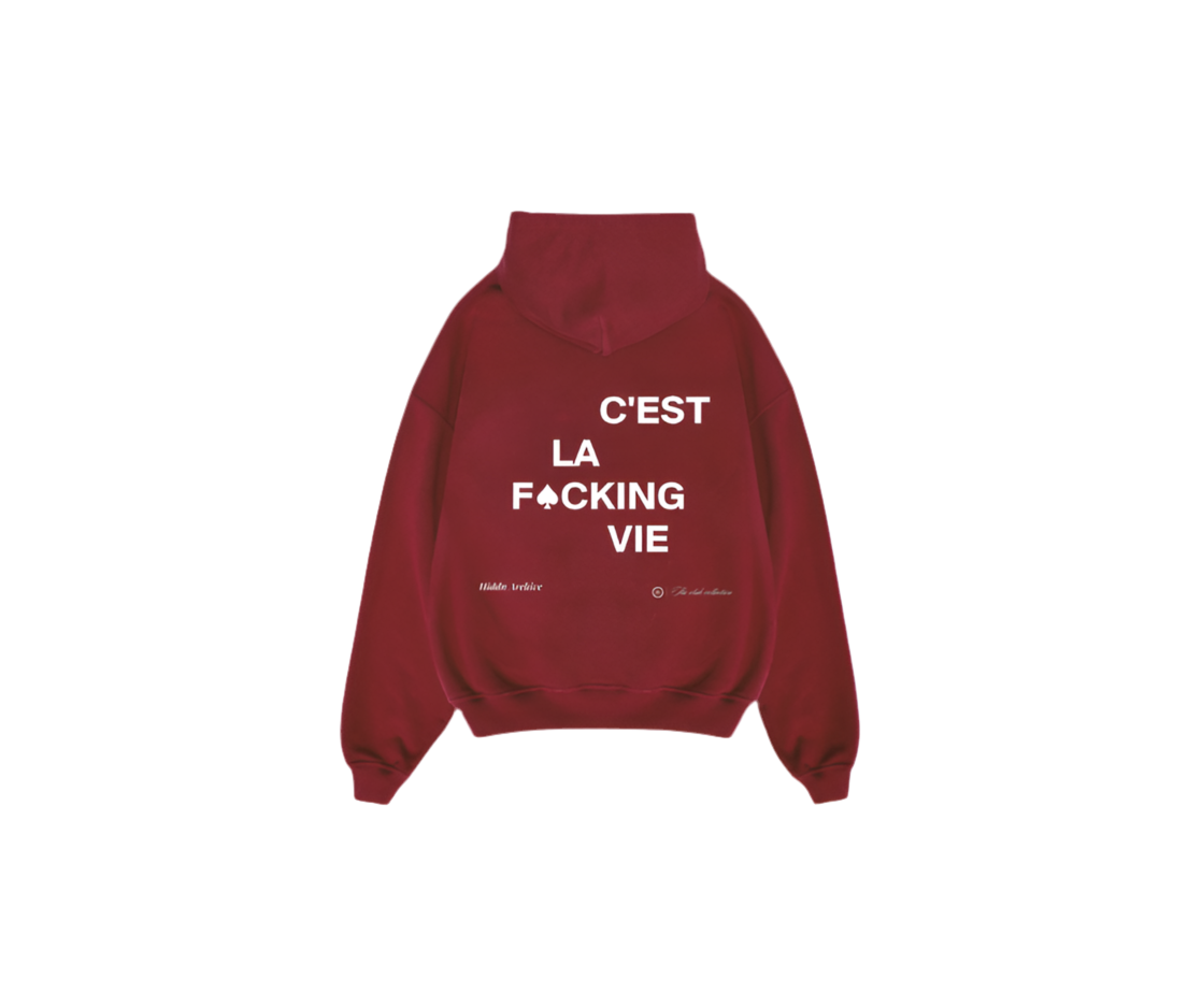 “Cest la” Hiddn Heavy Weight Hoodie