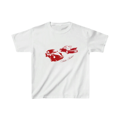 Red Vintage Car Baby Tee