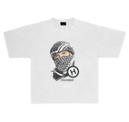 “Mask off” Hiddn White Graphic Tee