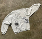 “flowered habits”  Archive Heavy Weight Sweatshirt