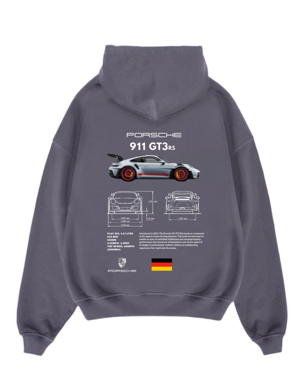 “Porsche Industry” Hiddn Heavy Weight Hoodie