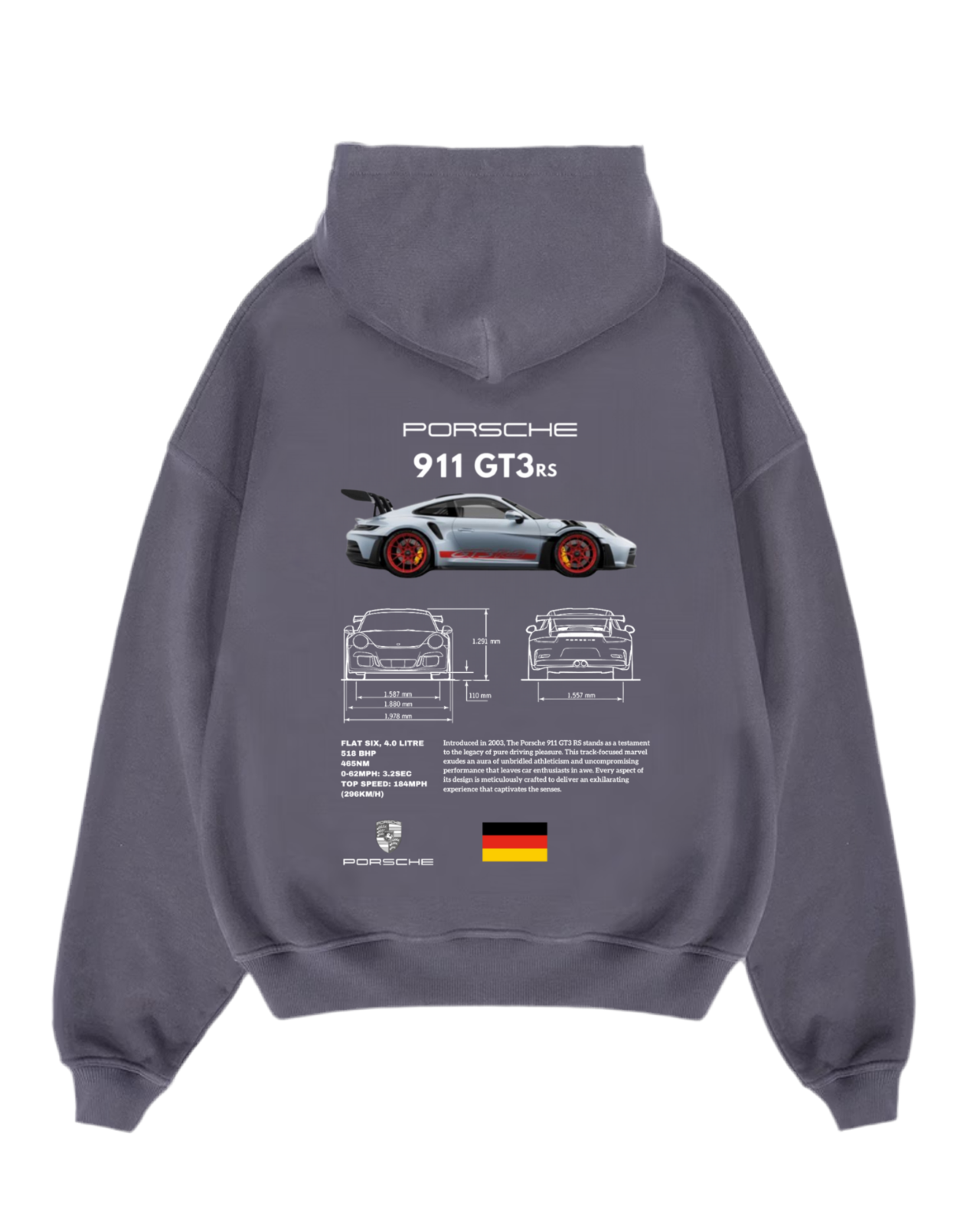 “Porsche Industry” Hiddn Heavy Weight Hoodie