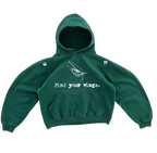 “hiddn” icarus eye green hoodie
