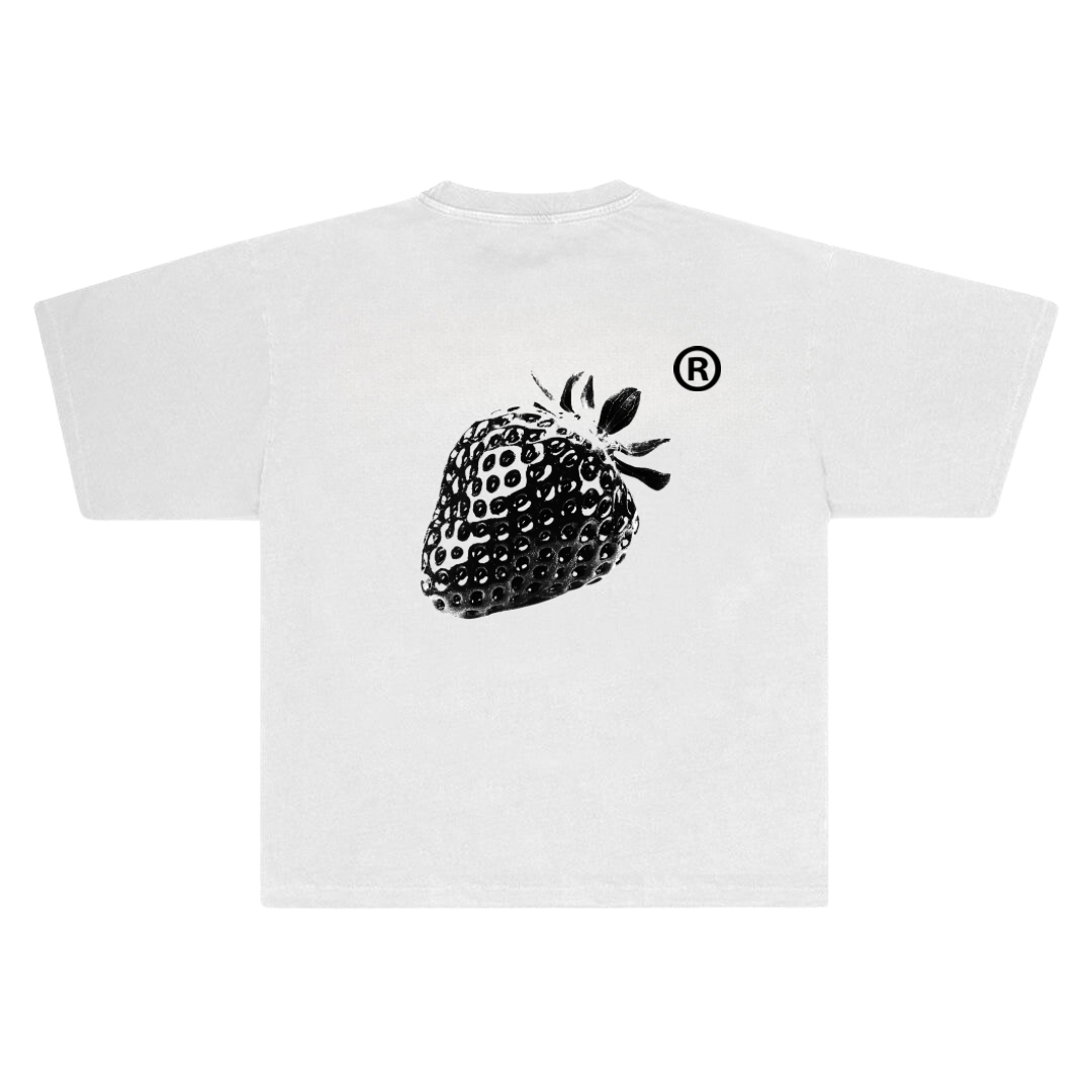 Blackout Strawberry Graphic Tee – Hiddn Archive