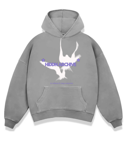 Hiddn Archive Grey Fade Hoodie