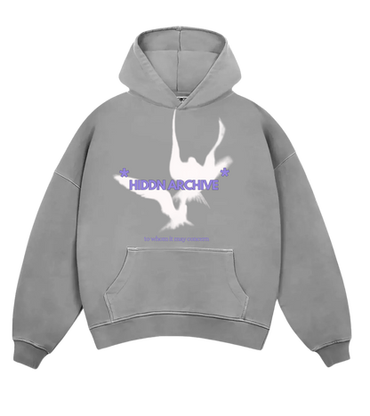 Hiddn Archive Grey Fade Hoodie