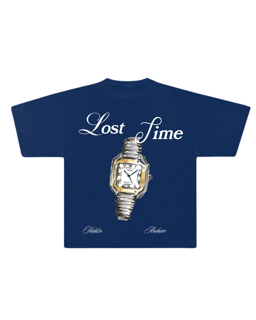 Hiddn “Lost Time” Blue Graphic Tee