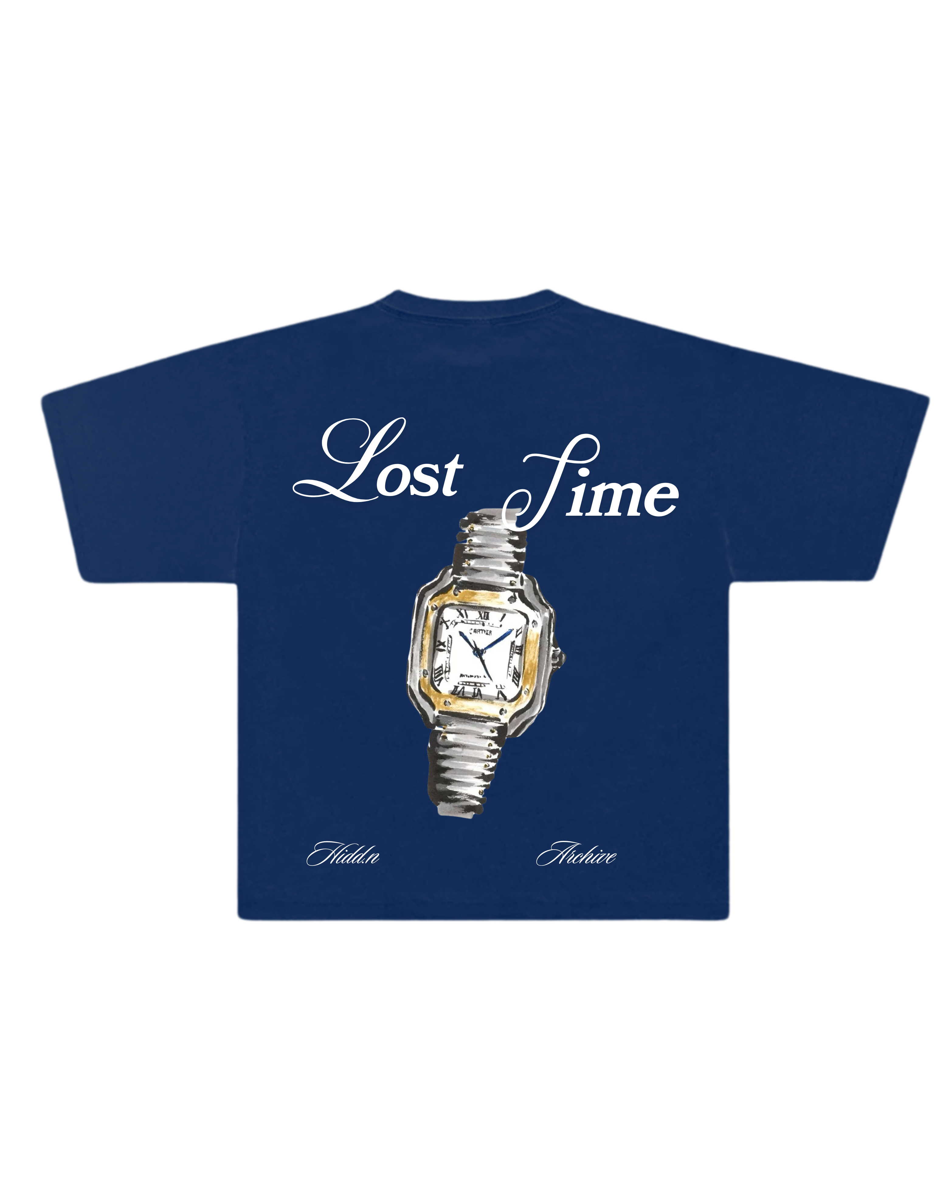Hiddn “Lost Time” Blue Graphic Tee