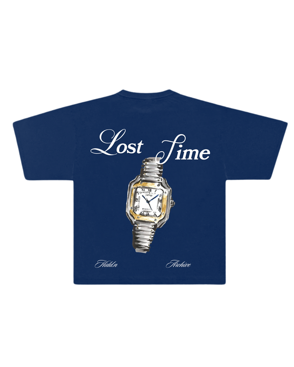 Hiddn “Lost Time” Blue Graphic Tee