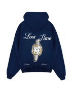 Hiddn “Lost Time” Heavy Weight Blue Hoodie