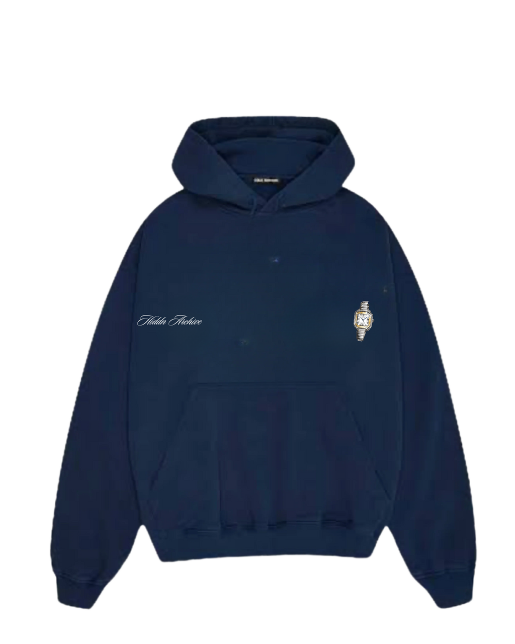 Hiddn “Lost Time” Heavy Weight Blue Hoodie