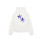 Blue Star Hiddn White Hoodie