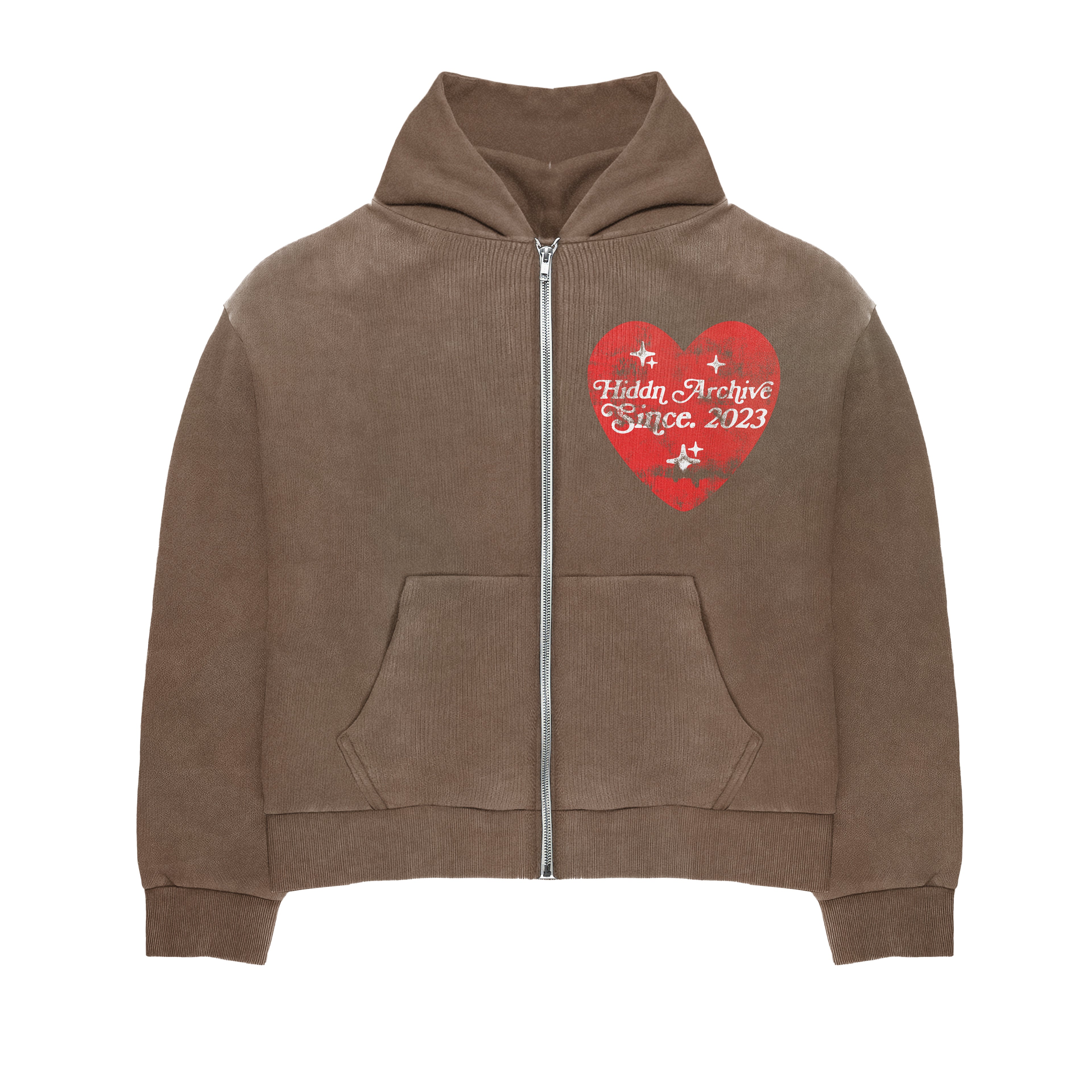 Vintage “Love Sick” Zip Up Unisex Hoodie