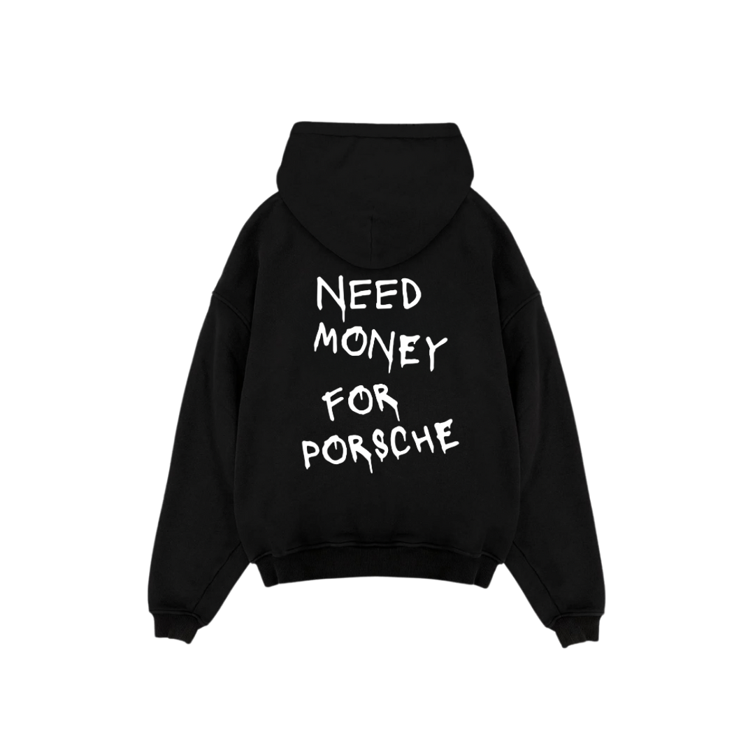 Hiddn “Need money for Porsche” Heavy Weight Hoodie