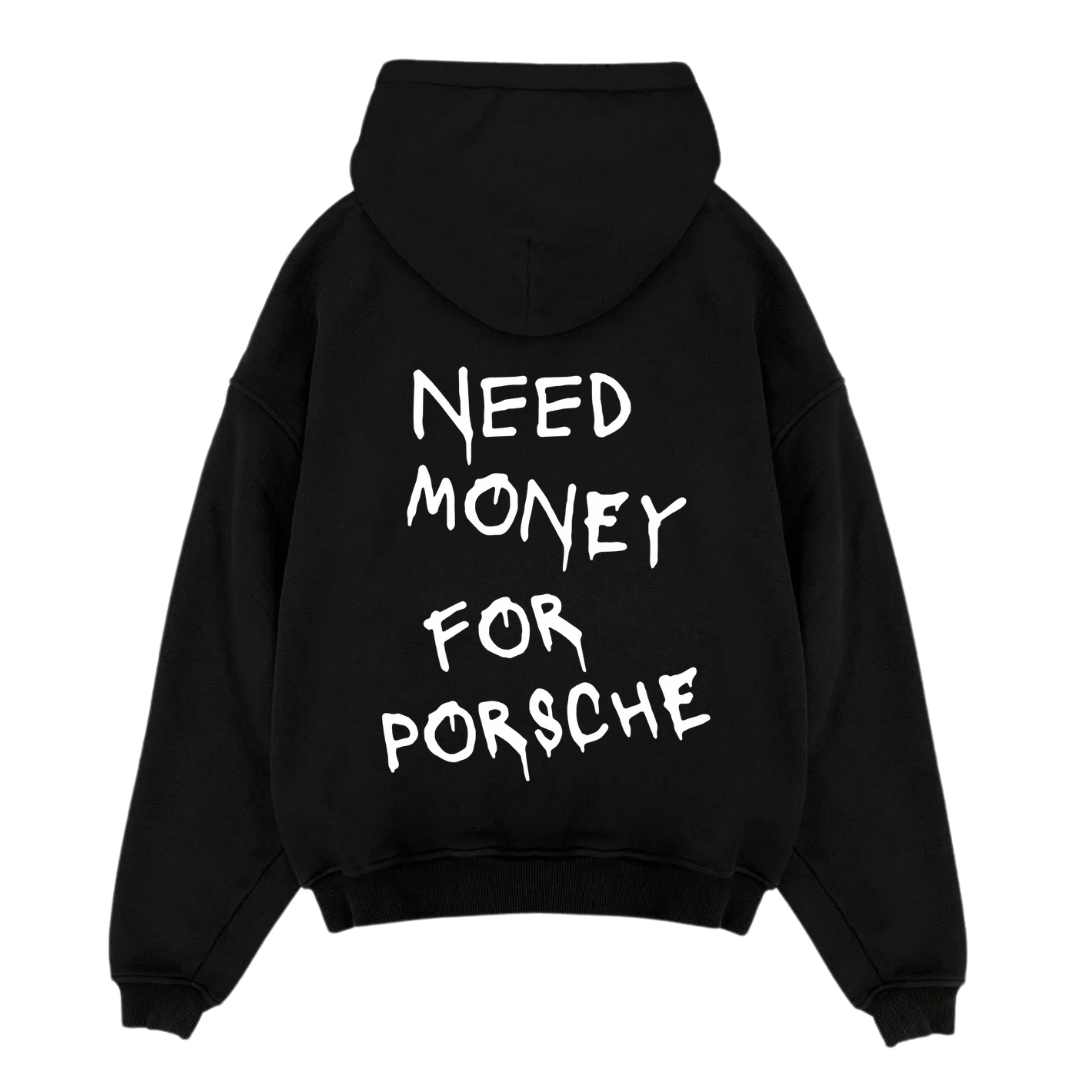 Hiddn “Need money for Porsche” Heavy Weight Hoodie