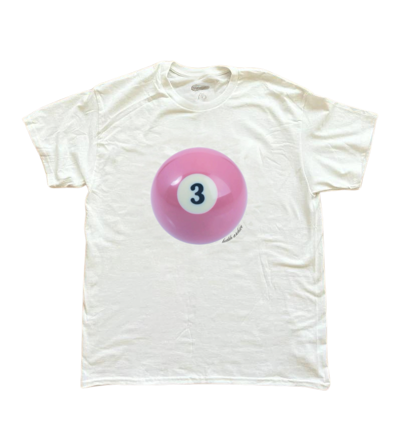 Pink 3 Ball Baby Tee