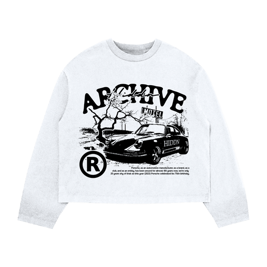 “Archive” Long Sleeve Retro Car Tee