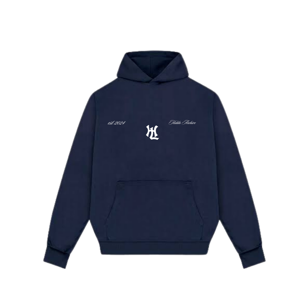 Yankees Hiddn Love Blue HeavyWeight Hoodie