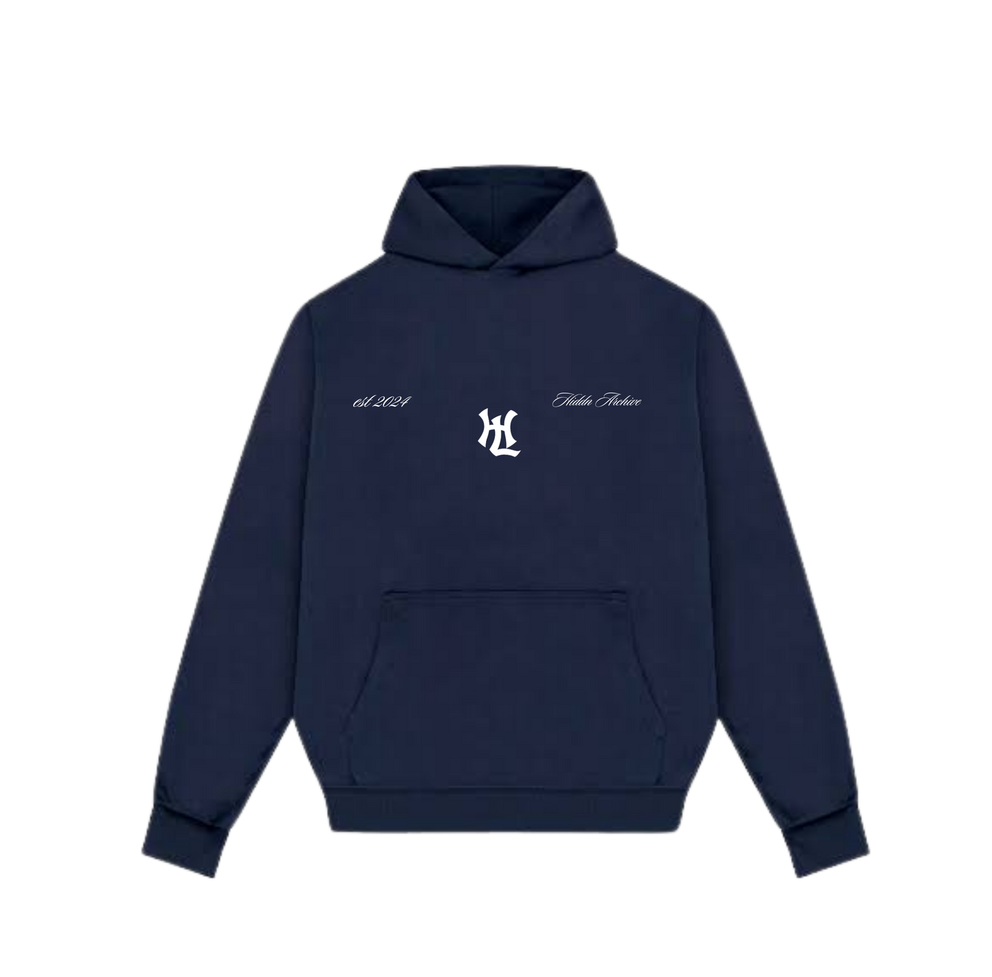 Yankees Hiddn Love Blue HeavyWeight Hoodie