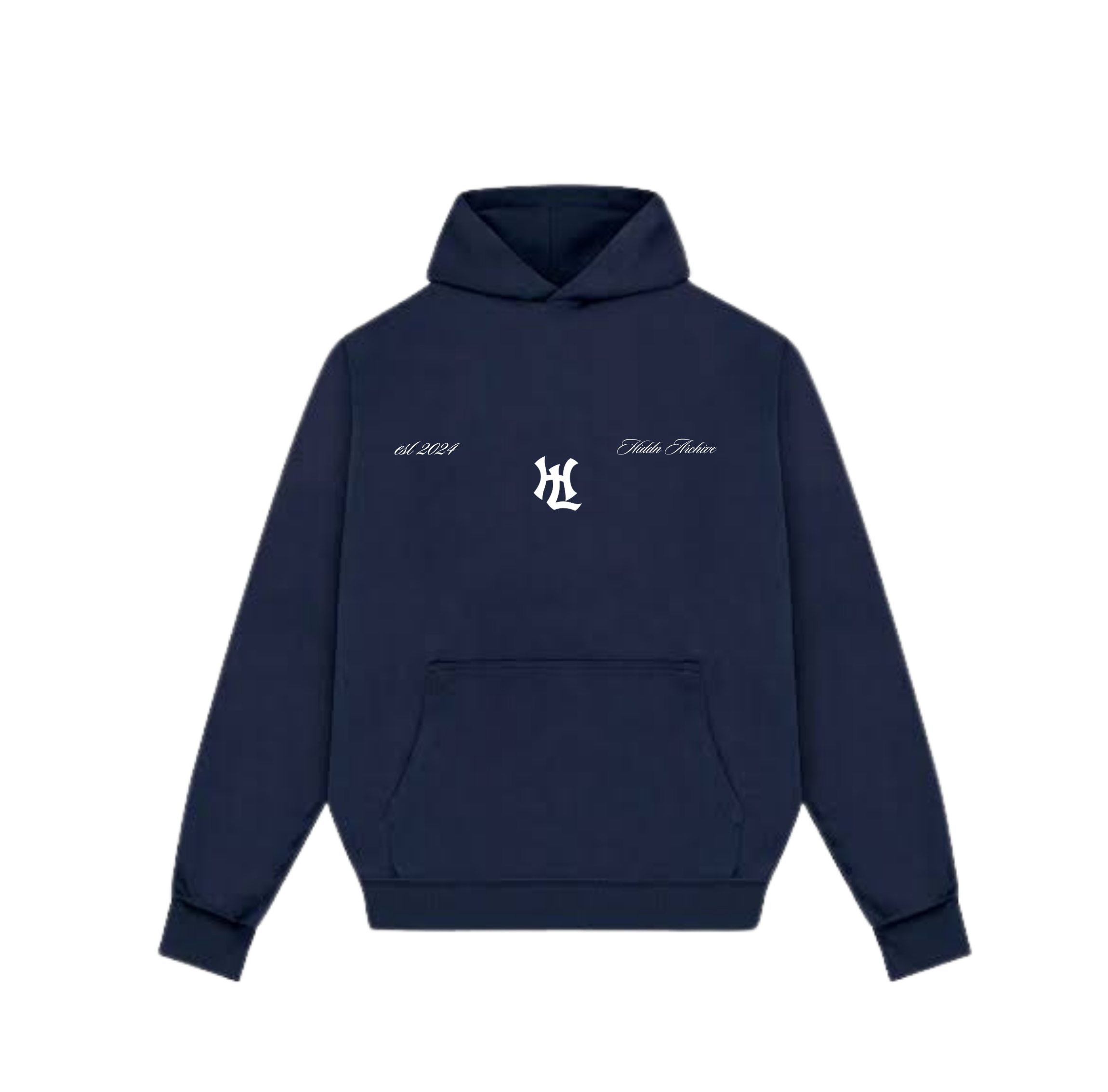 Yankees Hiddn Love Blue HeavyWeight Hoodie