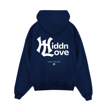 Yankees Hiddn Love Blue HeavyWeight Hoodie