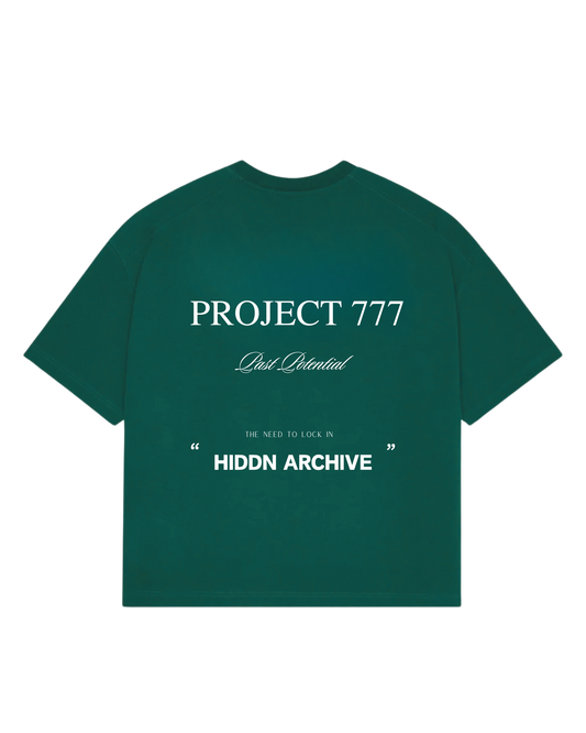 “Project 777” Tee Emerald Green