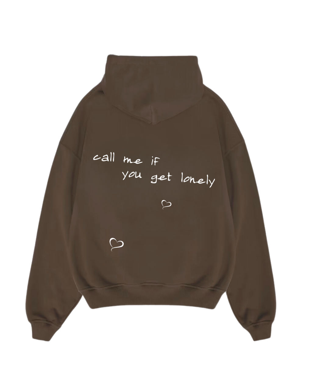 “Call me” Brown Hiddn Hoodie