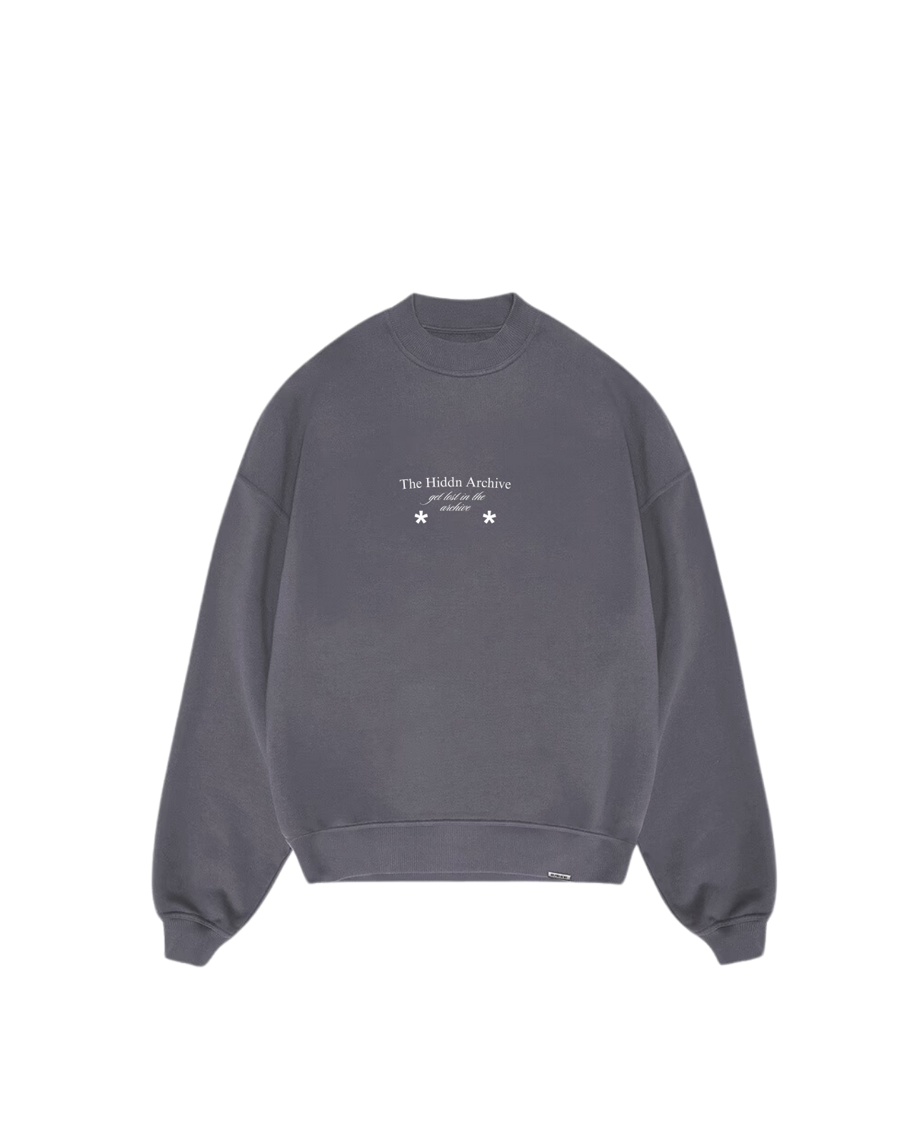 Hiddn “SOUL” Heavy Weigth Grey Crew Neck