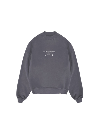 Hiddn “SOUL” Heavy Weigth Grey Crew Neck