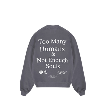 Hiddn “SOUL” Heavy Weigth Grey Crew Neck