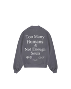 Hiddn “SOUL” Heavy Weigth Grey Crew Neck