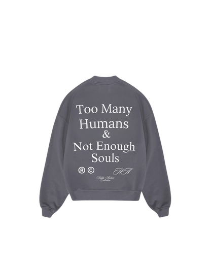 Hiddn “SOUL” Heavy Weigth Grey Crew Neck