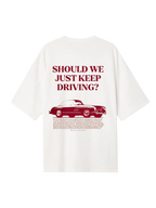 "Driving" Red Aesthetic Graphic Tee