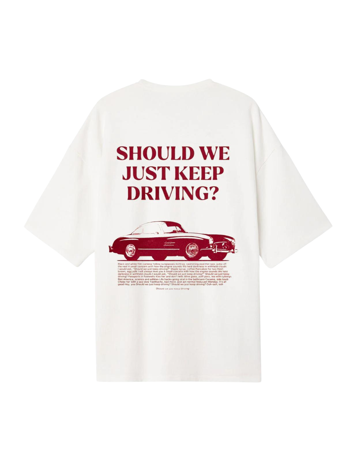 "Driving" Red Aesthetic Graphic Tee