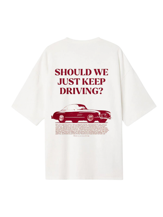 "Driving" Red Aesthetic Graphic Tee